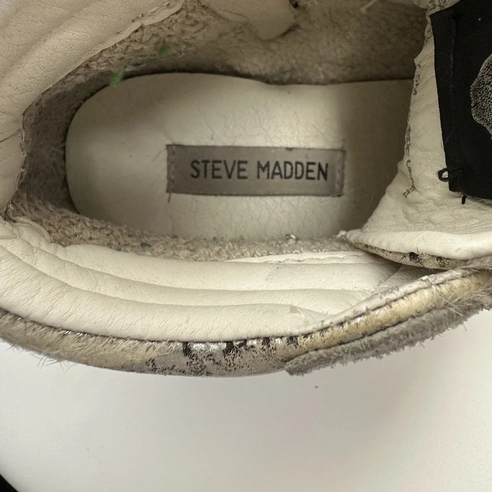 Steve Madden Kenzie‎ Star Studded Hi Top Shoes Sneakers Womens Size 7.5